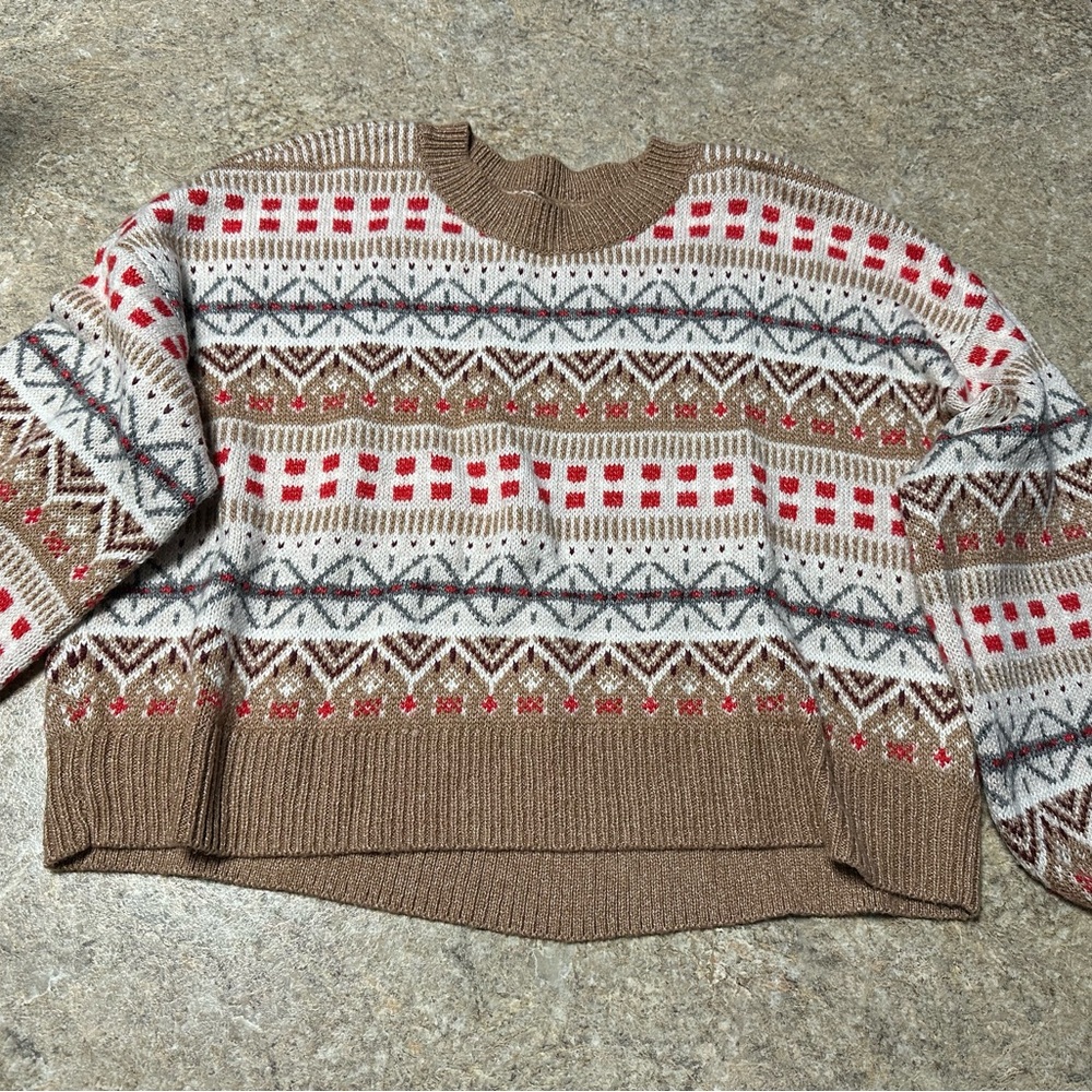 AE Women's Multicolor Patterned Sweater